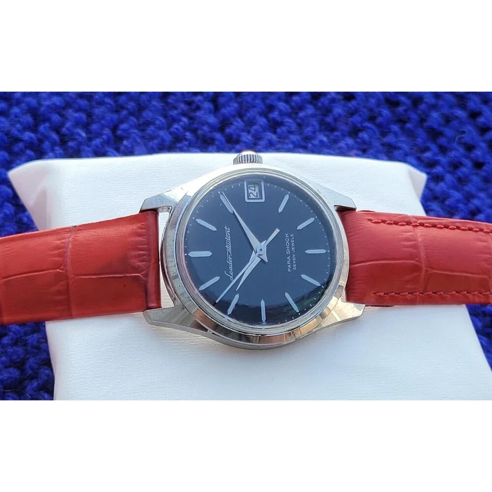 VTG 60s Citizen Leader Student Manual Watch Para Shock 7 Jewels JDM MCM 36mm